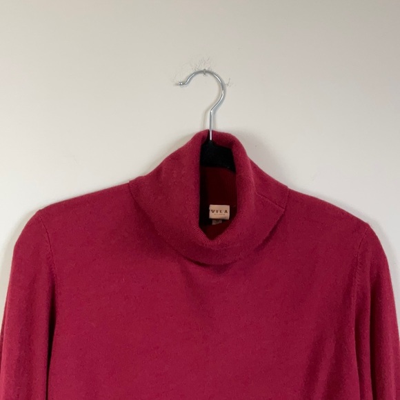 Villa Milano T Neck Sweater Embellished Cuffs Size - Med - Picture 2 of 7